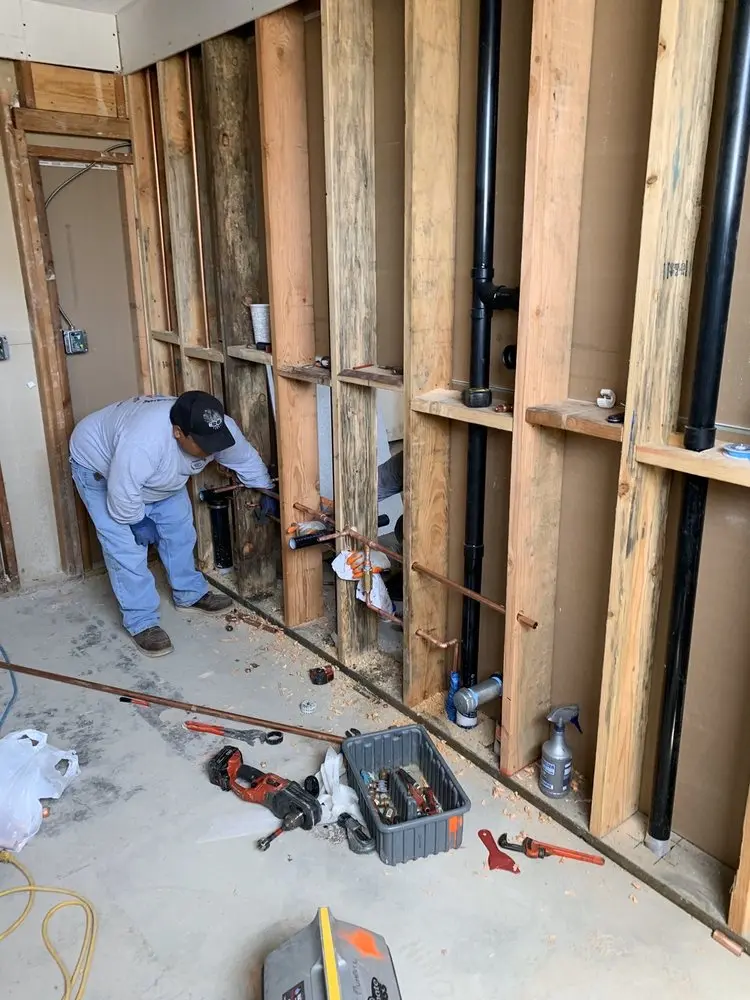 Commercial rough-in plumbing for Commercial Plumbing in Flower Mound